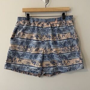 Columbia Mens PFG Striped Shorts Sz L Lined Drawstring Fishing Gorpcore Outdoor